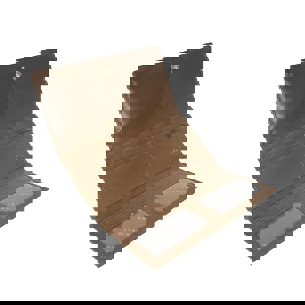 Assots London 'CLAIRE' Tan Polished VT Vintage Leather Flap Over Purse