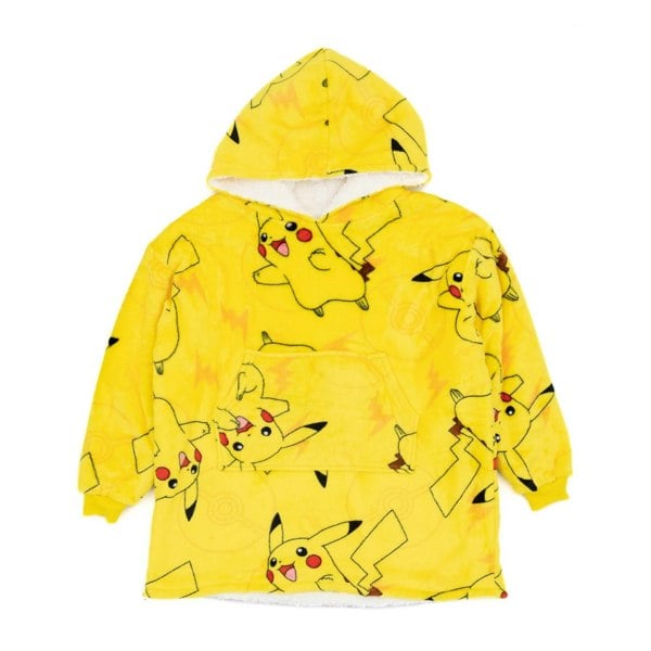 Pokemon Children's Pikachu Oversized Hoodie Blanket - Yellow