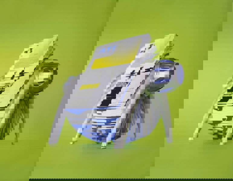 Durable VISIFIX VEGAS 400 Card Rotary Business Card Holder | A-Z Index | Silver