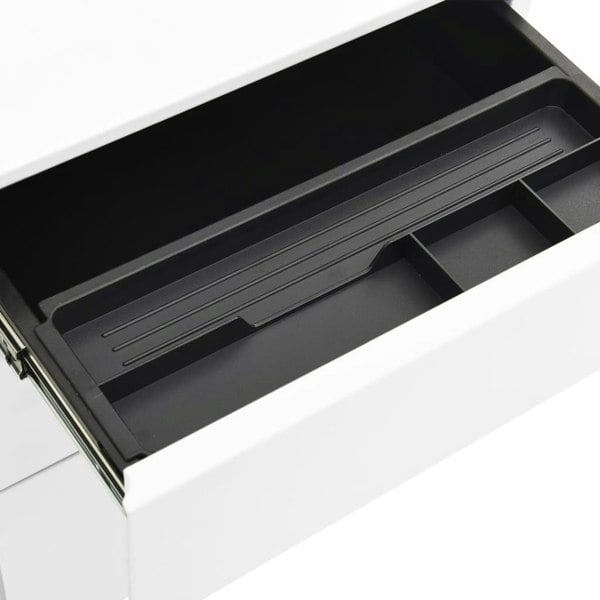 Berkfield Mobile File Cabinet White 39x45x60 cm Steel