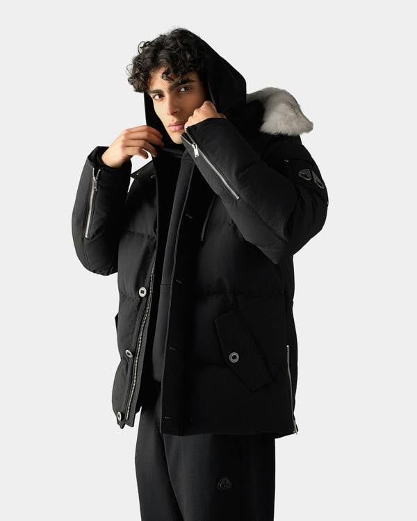Moose Knuckles Mens Saglek Jacket - Black 292 | CHO | Designer Mens Jackets