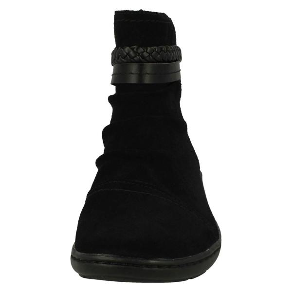 Clarks Ladies Clarks Braid Detailed Ankle Boots Cora BraidBoot