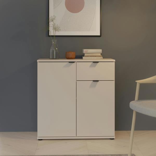 Furniture To Go Ganymede 2 Door Cupboard with Drawer in Sand