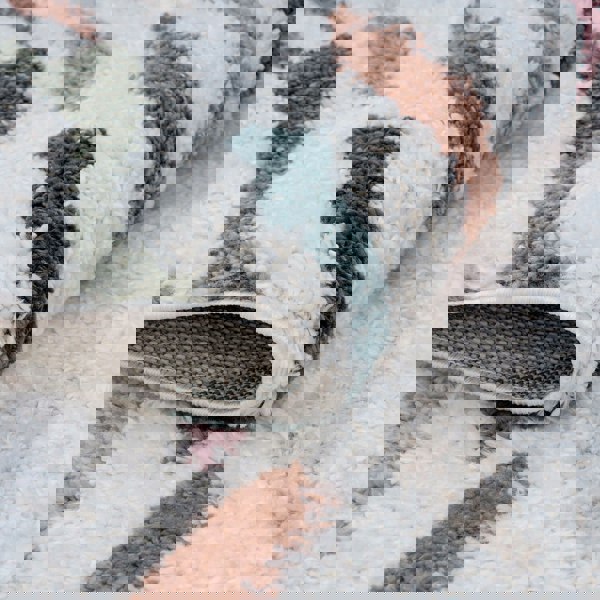 Moodi Shaggy Multicolour Rug, abstract design, 30 mm plush pile| THE RUGS