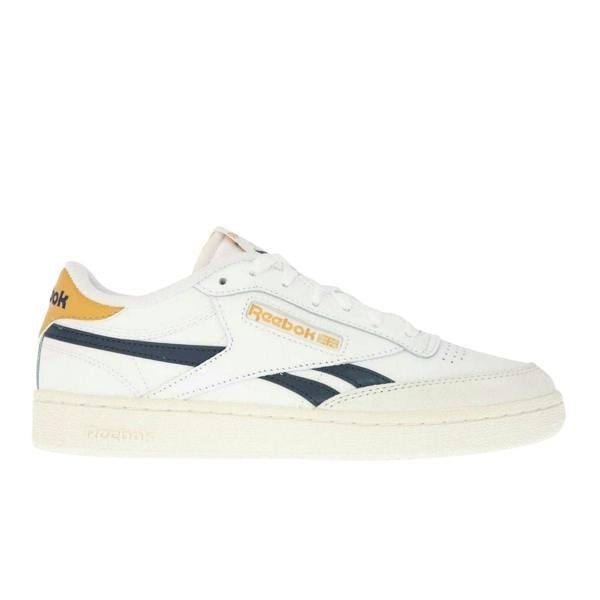 Reebok Mens Club C Revenge Flat Trainers - White/Navy - 