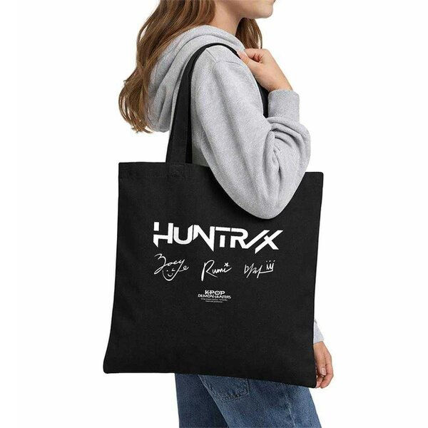 K-Pop Demon Hunters Huntrix Signature Reusable Tote Bag - Black