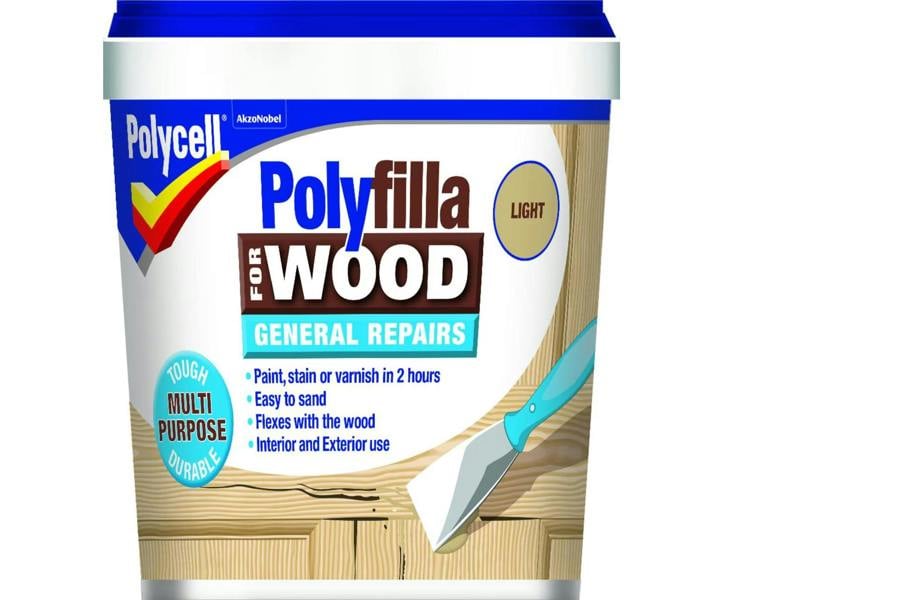 Polycell Polyfilla For General Wood Repairs Light Tub 380gm