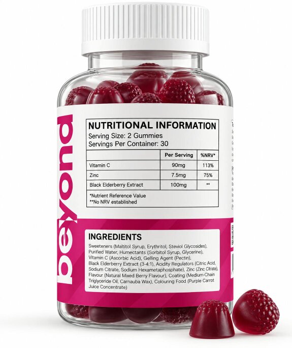 Beyond Shakers Elderberry Gummies