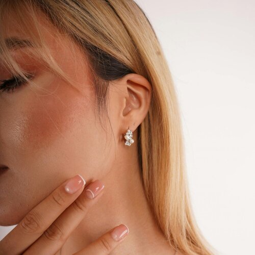 Spero London Pearl Radiance Sterling Silver Earrings