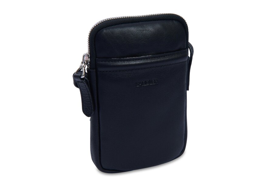 SADDLER "Margot" Real Leather Crossbody Zip Top RFID Phone Pouch - Gift Boxed