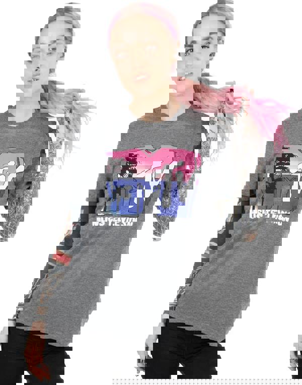 MTV Womens Grey Logo Short Sleeved T-Shirt