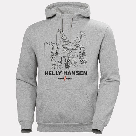 Helly Hansen Graphic Workwear Hoodie Grey