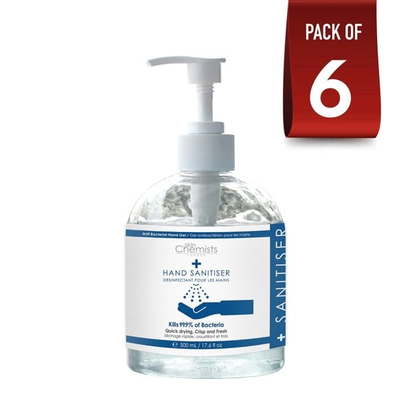 skinChemists Hand Sanitiser 500ml Pack Of 6