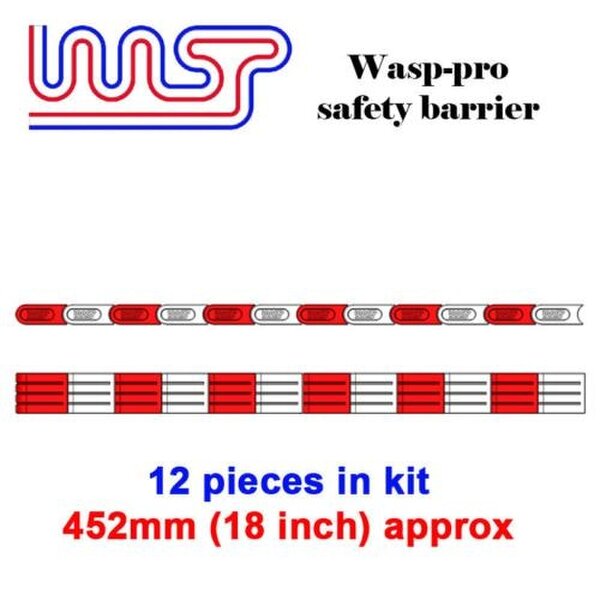 MCSlots Slot Car Track Scenery Yellow Barriers x 12 1:32 Scale NEW Wasp