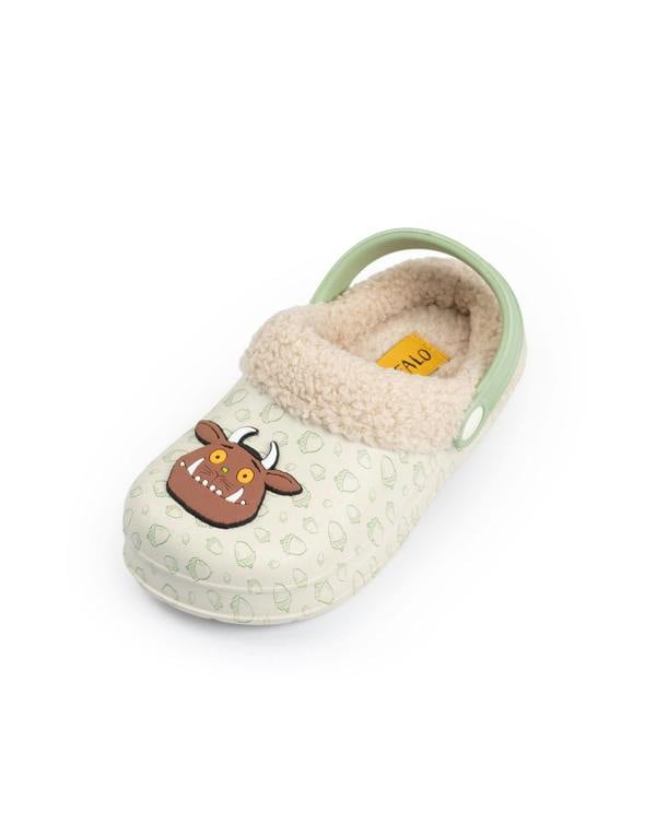Vanilla Underground Gruffalo & Friends Unisex Kids Brown Character Face Clogs