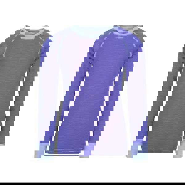 Mountain Warehouse Childrens/Kids Merino II Round Neck Base Layer Top - Purple - 