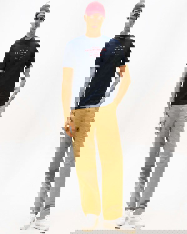 Tommy Hilfiger Stack Hilfiger Mens Graphic T-Shirt - Desert Sky