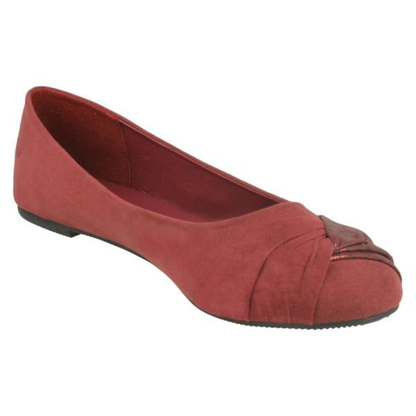 Spot On Ladies Spot On Twist Vamp Ballerinas
