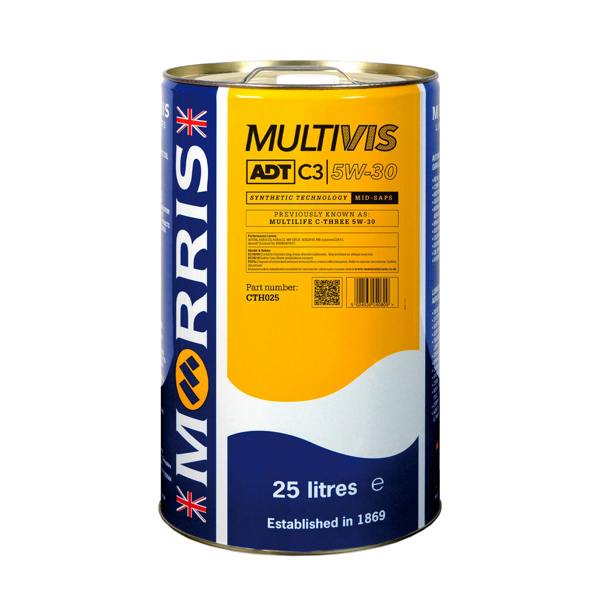 Morris 5w30 Fully Synthetic Engine Oil Multivis ADT Mid Saps C3 dexos2
