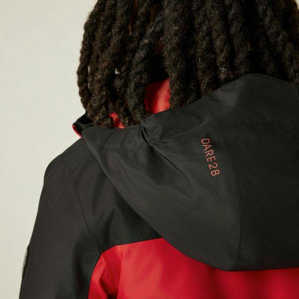 Dare 2B Childrens/Kids Piste Two Tone Ski Jacket - Danger Red - 