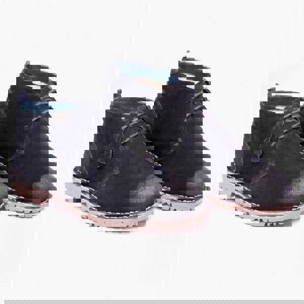 Popps COOPER Mens Desert Boots Navy