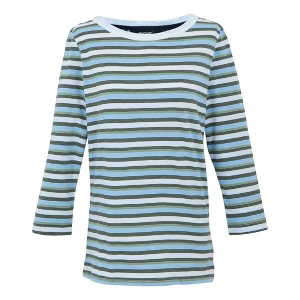 Regatta Women's Baylette II Striped T-Shirt - White