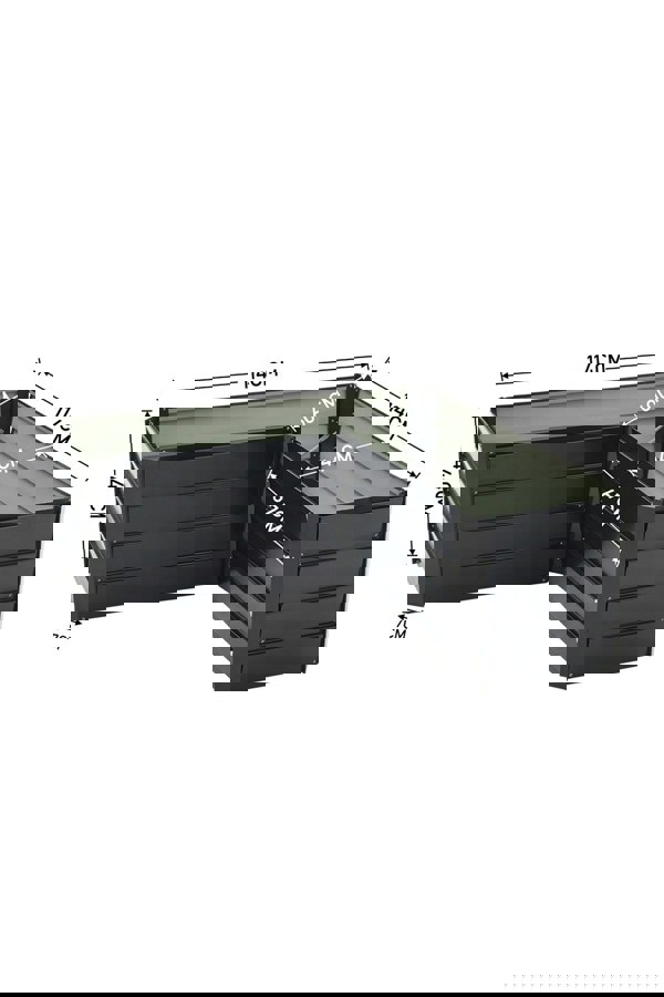 Living and Home Outdoor Metal L-Shaped Raised Garden Bed