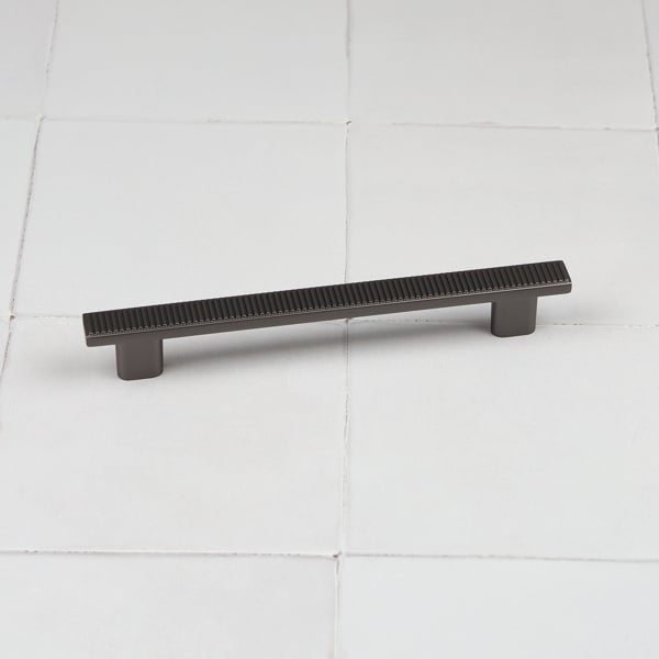 Handle & Home Anthracite Grey Ribbed Detailing Handles and Coordinating Knobs