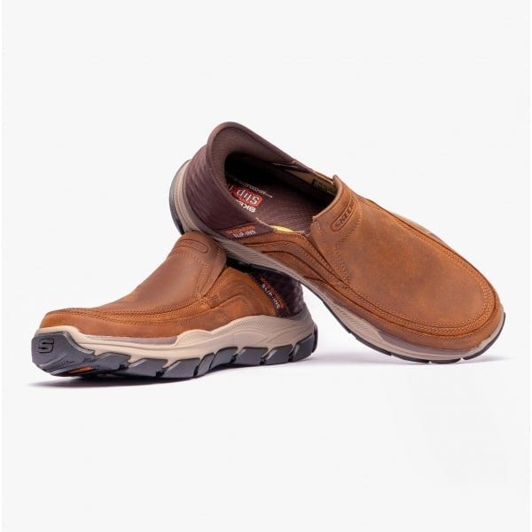 Skechers 204810/CDB RESPECTED-ELGIN Mens Shoes Dark Brown