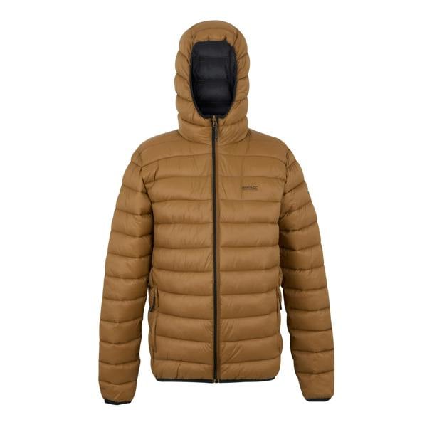 Regatta Mens Marizion Baffled Hooded Padded Jacket - Nut Brown