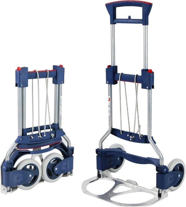 RuXXac Business 2234-51V3 Folding Sack Truck Barrow, Hand Trolley Cart, 125kg Capacity