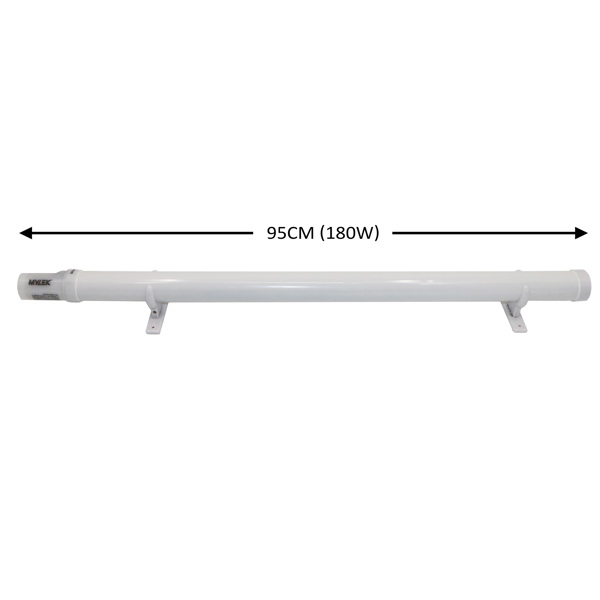 Mylek Tubular Heater 180W Low Energy - Tube 95cm And Cage Guard 91cm - Built in Digital Timer
