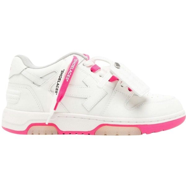 Off-White Out Of Office Calf Leather Sneakers - Fuschia