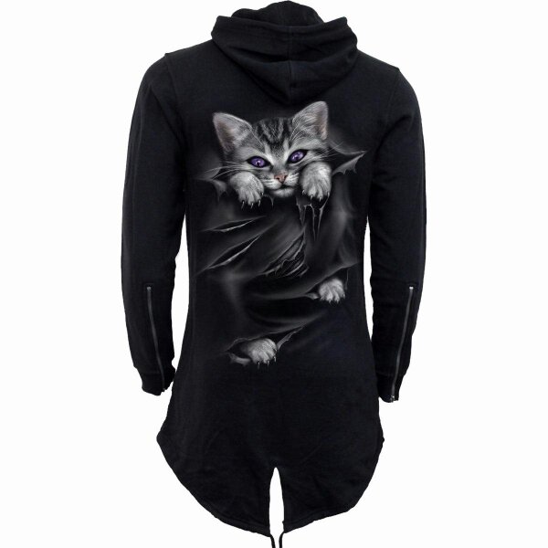 Spiral - POCKET KITTEN - Ladies Fish Tail Full Zip Hoody - Zip Sleeve