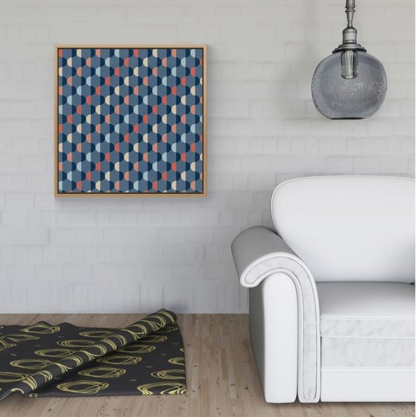 Warren Reed Geometric Pattern Framed Canvas