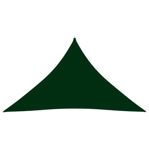 Berkfield Sunshade Sail Oxford Fabric Triangular 4x4x5.8 m Dark Green