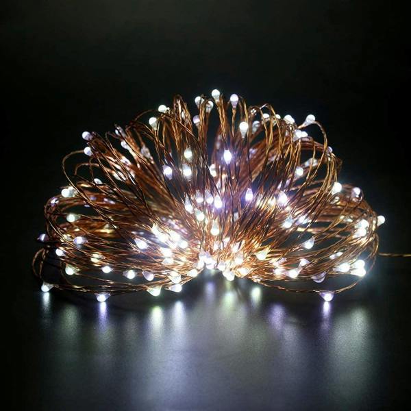 4m 40 LED Cool White Copper Wire Battery Operated String Lights image 6