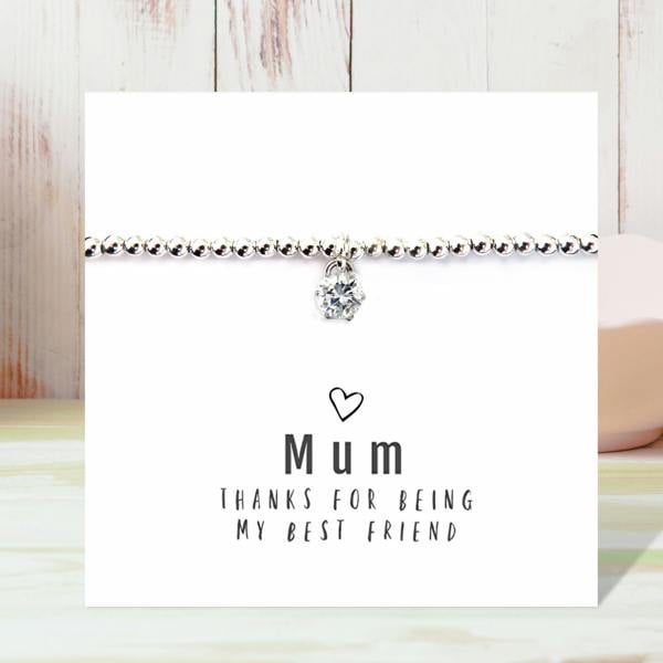 Aye Do Gifts Mum Thanks For Being My Best Friend Beaded Bracelet