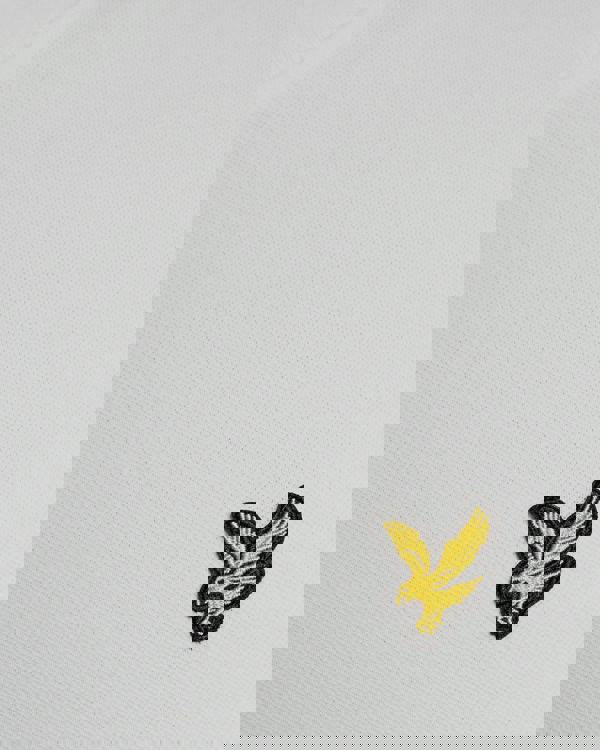 Lyle & Scott Fine Tipped Mens T-Shirt - Y162 White/Everglade | CHO | Designer Mens Short Sleeve T-Shirts