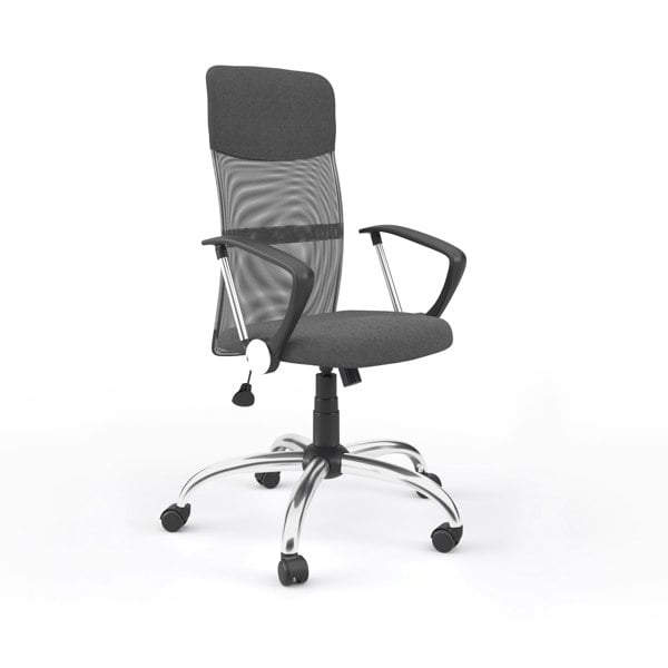 Dorel Home Orlando Mesh Office Chair with Wheels in Grey