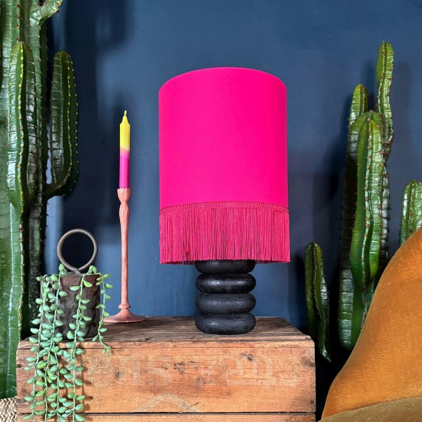 Love Frankie Big Stack Table Lamp - Ebony