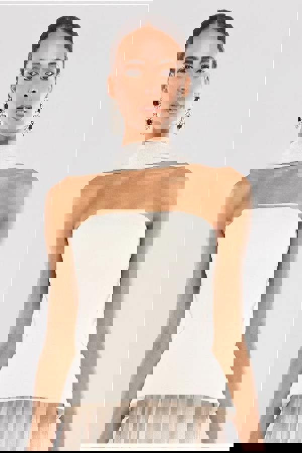 Scuba Boobtube Peplum Hem Corset T233