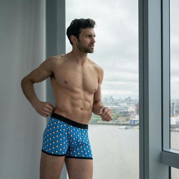 Swole PandaBoxer BriefPenguins Bamboo Boxer Brief, Blue/blackBoxers & Briefs