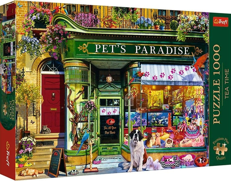 Trefl Tea Time: Pet's Paradise 1000 Piece Puzzle