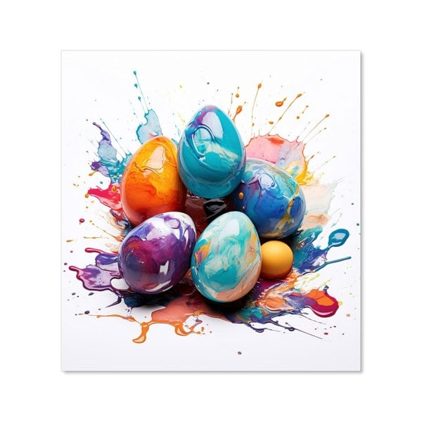 Warren Reed - Designer Watercolor Easter eggs Kitchen Splashback