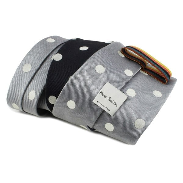 Paul Smith twill silk tie in a dot pattern