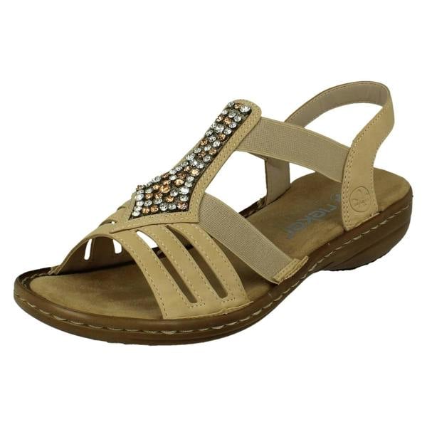 Rieker Ladies Rieker Slip On Casual Sandals 60803