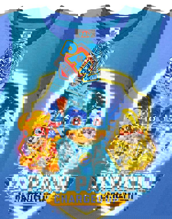 Paw Patrol Boys Blue Short Sleeve Long Leg Pyjama Set