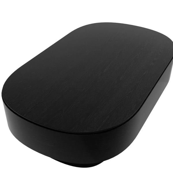 Wyld Haus Mayfair Black Wooden Oval Coffee Table