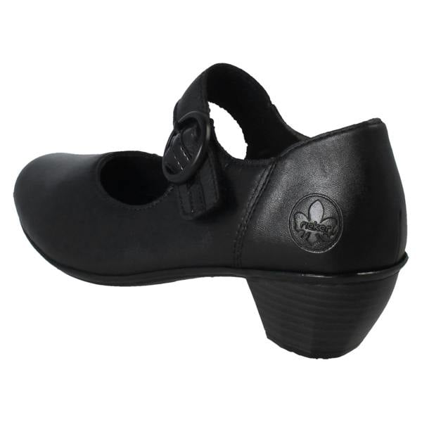 Rieker Ladies Rieker Buckle Detailed Hook and Loop Smart Heels 41756